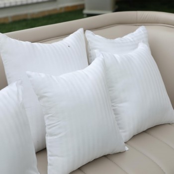 Sale Active 24x24 Inch Oversized Soft Conjugated Fiber Cushion - White Decorative Cushion for Sofa, Bed & Office - Pack of 2